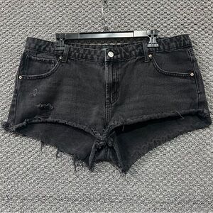 Wild Fable Black Distressed Denim Shorts size 16